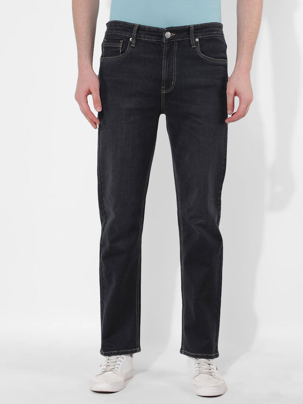 Men's Sustainable Grey Mid Rise Slim Fit Jeans