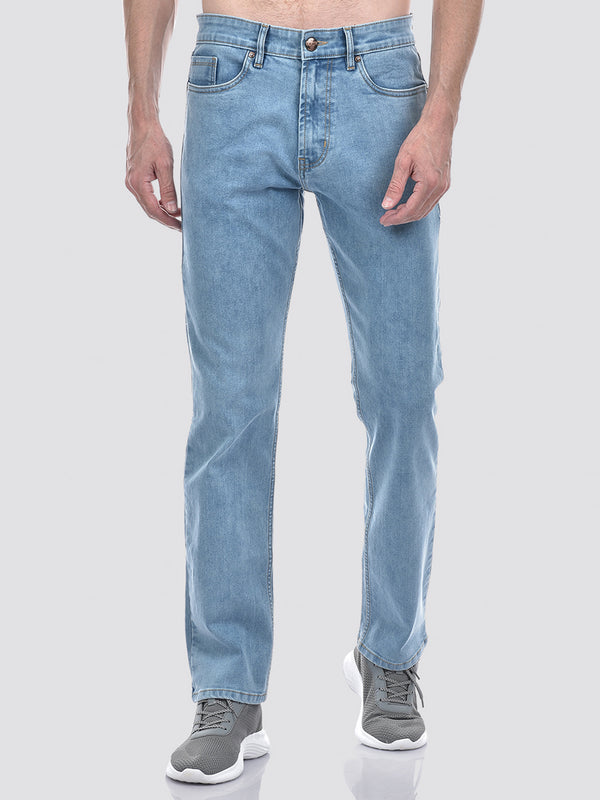 Men's Sustainable Straight Fit Light Blue Jeans