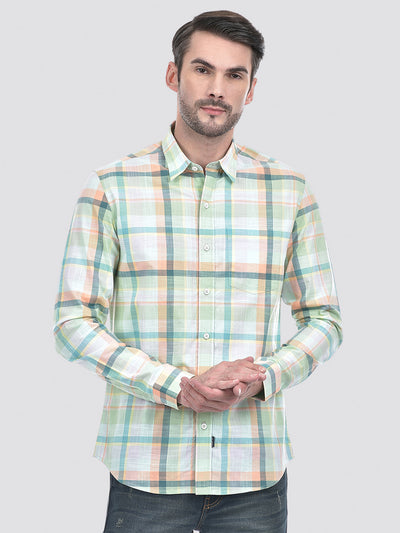 Men's Blue Printed Resort Fit Shirt