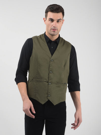 Men's Tweed Sleeveless Reversible Waistcoat