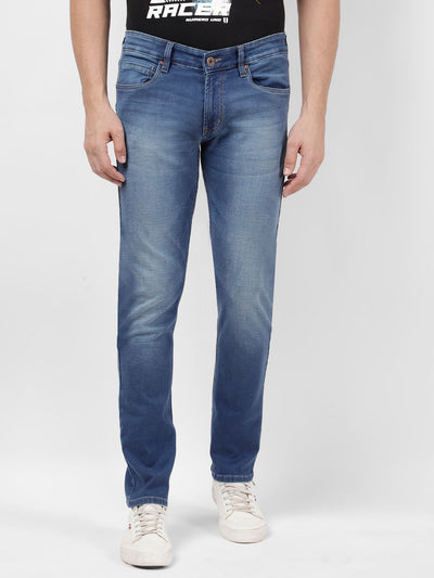 Men's Sustainable Low Rise Blue Skinny Fit Jeans