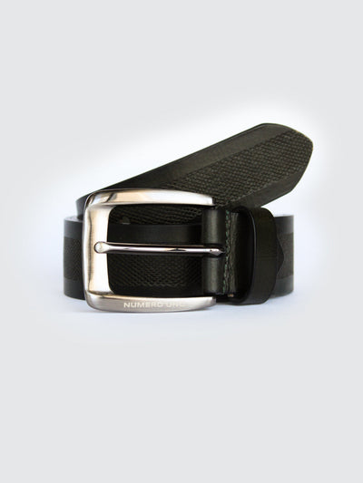 Numero Uno Green Leather Belt